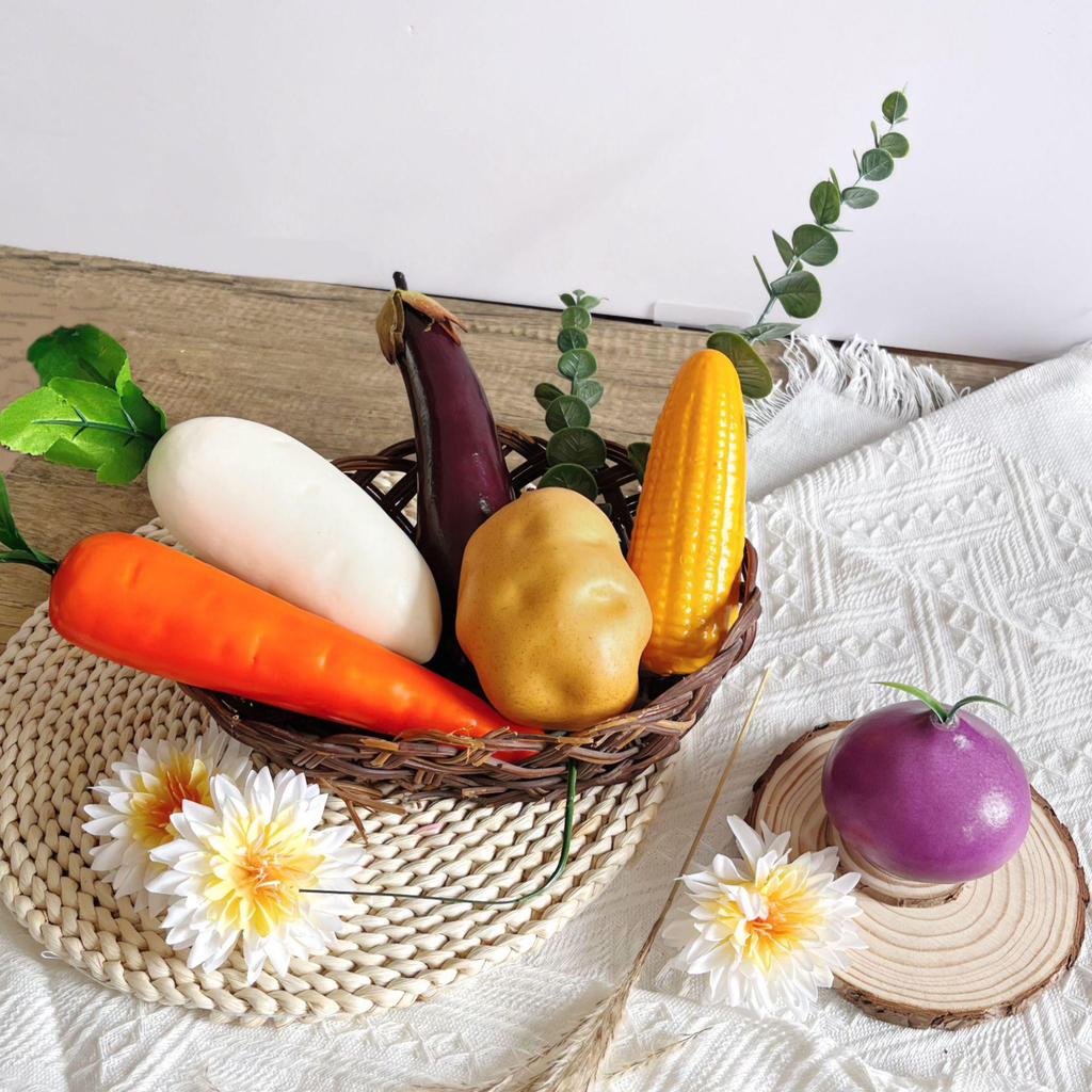 Pastoral Style Simulation Produce Display Props for Photography