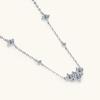 Silvere Glam A Niche Design Sense Smiling Moissanite Necklace S925 Sterling Silver Pendant For Your Girlfriend As A Valentine's Day Gift