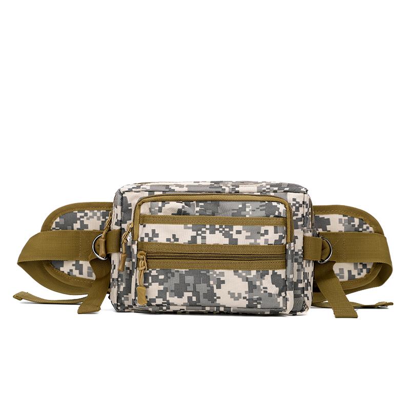 Outdoor Tactical Waist Bag Water-repellent Wear-resistant Men's Chest Bag Multi-layer Storage Commuter Shoulder Crossbody Bag