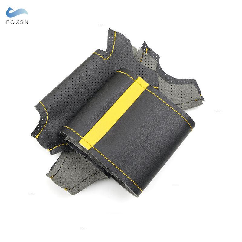 Car Accessories Steering Wheel Cover Leather Trim For Mini R56 R57 Hatchback Clubman Clubvan Convertible Coupe Roadster 3-Spoke