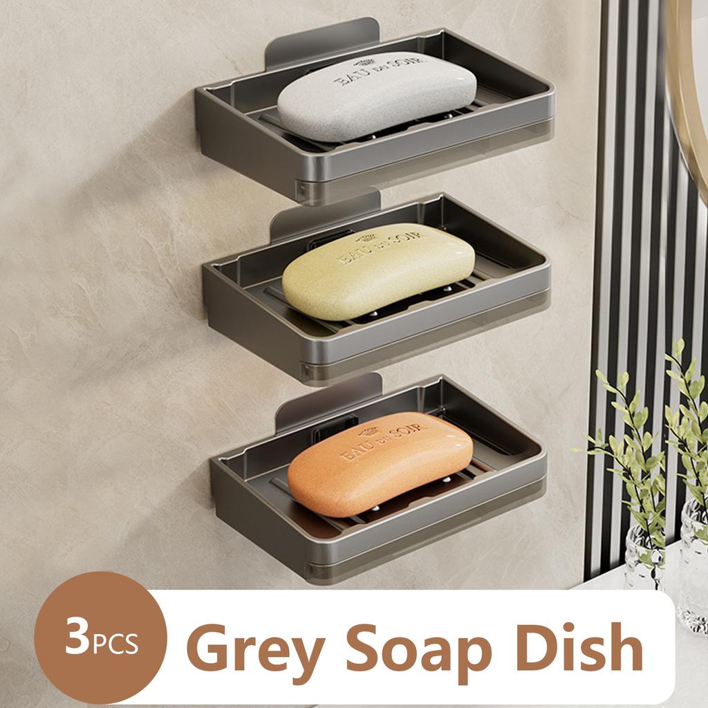 Storage Rack Wall Soap Dish for Bathroom Case Soap Box Dish Storage Plate Drain Soap Box Soap Holder Bathroom Accessories