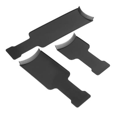 3 Stück Haarfärbebrett Strähnchenbrett mit Zähnen Haarfärbepinsel Friseurbedarf Stylingwerkzeug