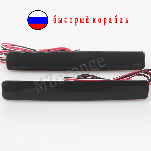 2pcs LED Rear Bumper Reflector Brake Lights For VW T5 Transporter For Multivan 2003-2011 Accessories Auto Rear Bumper