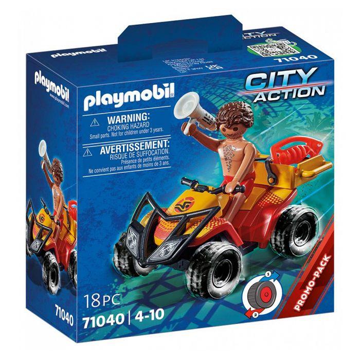 PLAYMOBIL - City Action 71040 Sauveteur en mer et quad - Blanc - Enfant - Mixte - A partir de 4 ans