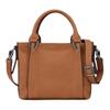 Longchamp 3D-Logo-Aufnäher Reißverschluss Kleine Kalbsleder Schulter-Crossbody-Tote-Tasche Damenhandtaschen Kamelbraun 10197HCV016