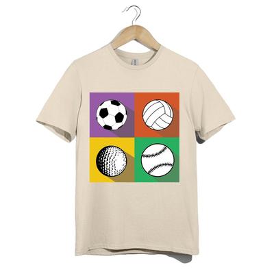 Sportliebhaber T-Shirt Unisex Fußball Golf Volleyball Top Baseball Grafik Geschenk T-Shirt