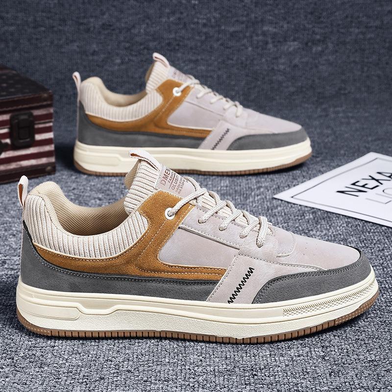 

Men s shoes spring low-top board shoes men s trend versatile thick-soled wear-resistant sports and leisure trendy shoes comfortable 39