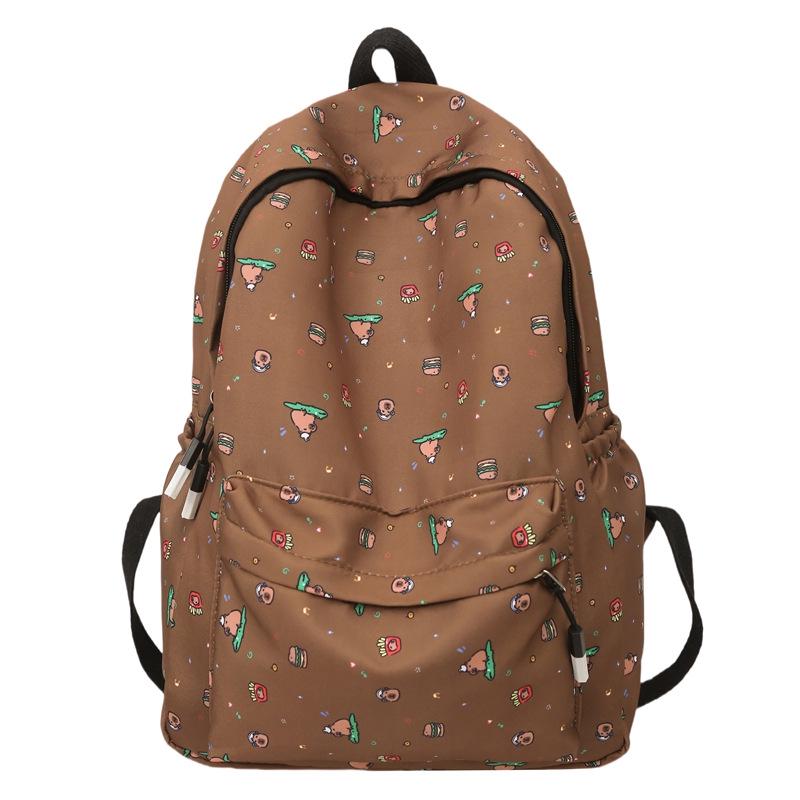 Plecak w kwiaty w stylu japońskim dla dziewcząt - Lekki, Pojemny, Idealny do użytku szkolnego