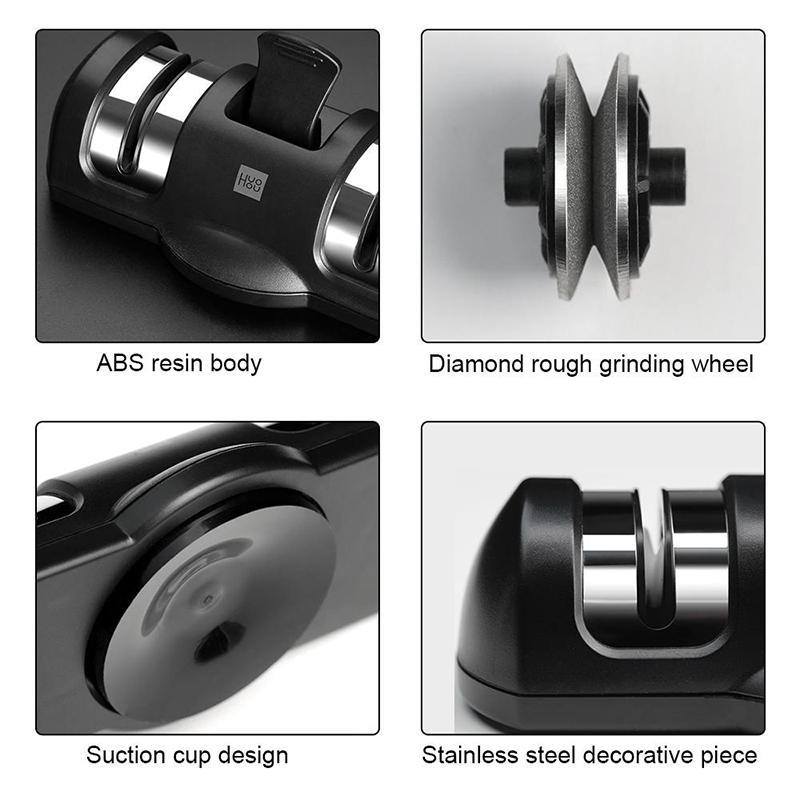 Xiaomi Youpin Huohou Sharpen Stone Brousky s dvojitým kotoučem Brousky na brusky K-nife Nástroj pro rychlé ostření Grindstone Kuchyňské nástroje