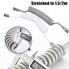 1.5M/2M Telephone Line Shower Hose Anti-wrap Spring Flexible Sprayer Connect Pipe Water Plumbing Toilet Bidet Bathroom Parts