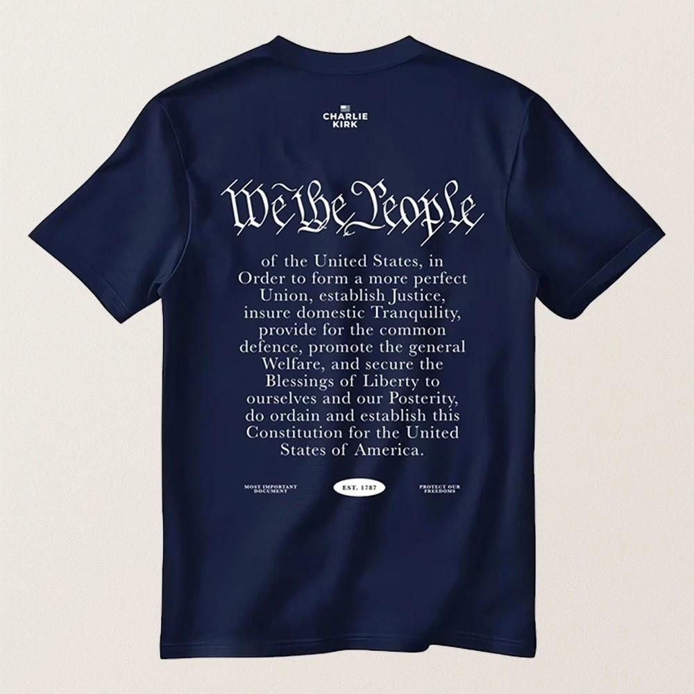 

The Charlie Kirk We The People Shirt T-Shirt 2025 Trending Cotton Full Size Unisex T-Shirt XXXXL