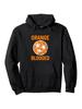 Tennessee Fan Orange Blood Volunteers Hoodie - Black Casual Pullover with "ORANGE BLOOD" Print