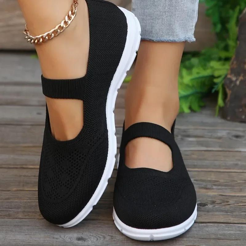 Fashion Women's Vulcanize Shoes Fashion Slip-on Mesh Light Ladies Shoes 2025 New Shallow Plus Size Comfortable Casual Shoes for Women