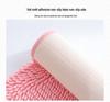 Non-Slip Chenille Half-Round Floor Mat - Water Absorbing, Machine Washable Rug for Hallway, Bathroom, and Bedroom