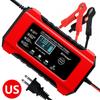 NEW 12V/6A Intelligent Pulse Repair Battery Charger Regulate Car Battery Charger LCD Display For Motorcycle SUV Battery
