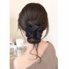 Scrunchie Synthetic Hair Bun Headband Clip in Flower Bun Head Wig  Daily Use