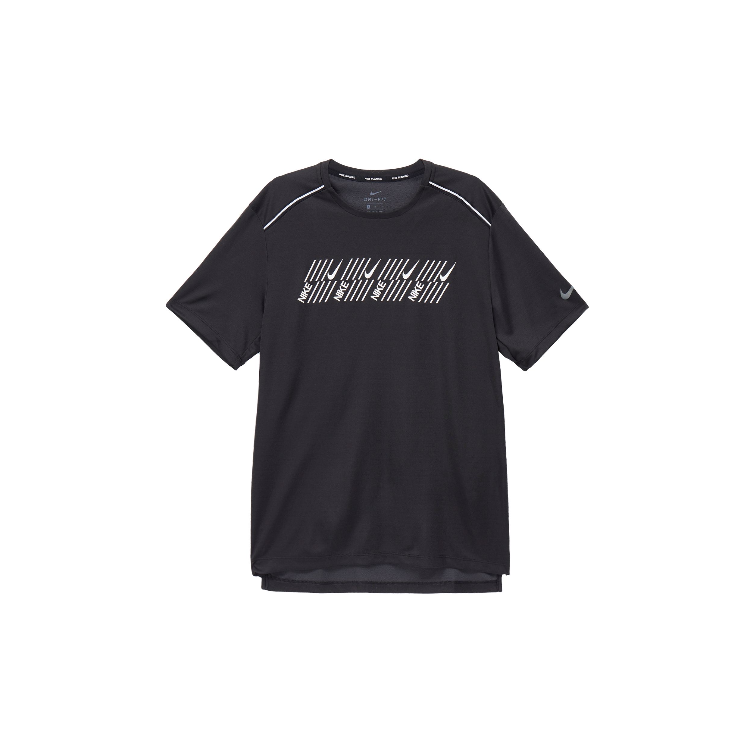 

Мужская футболка с коротким рукавом Nike Dri-Fit Miler Crew Neck, черные CD5731-010 S