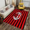 AC Milan Themed Carpet Design Suitable As a Non-slip Mat for the Living Room or Bedroom Sofa
