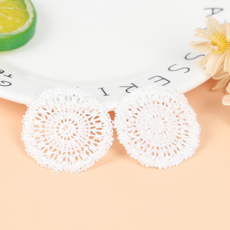 2Pcs 1:12 Dollhouse Mini Table Placemat Scene Model Doll House Furniture Decor