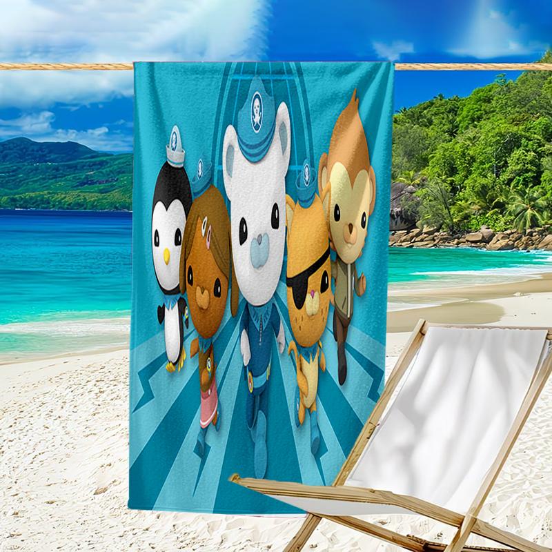 proof beach towel with a The Octonauts1 pattern - soft,absorbent,quick-drying,machine washable - perfect for swimming,camping,bathing