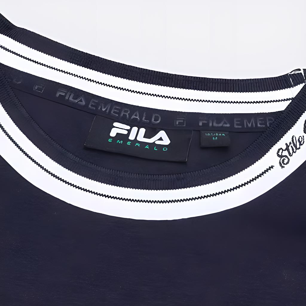 New FILA Short Sleeved Dress Women's Dark Blue F11W424304F-DB
