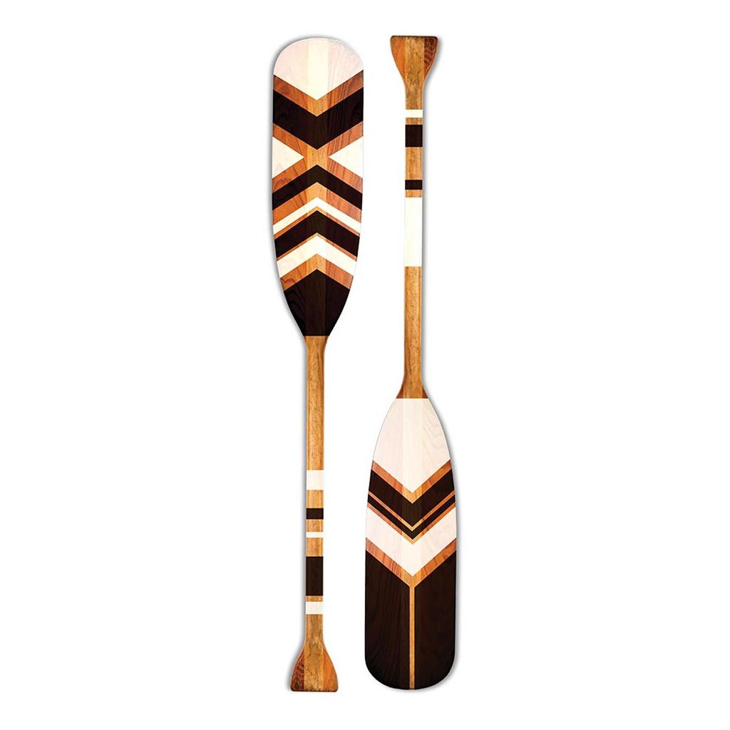 Les Trésors De Lily [R4072] - Brown 'Ethnic Paddles' Sticker Sheet - 50x70 Cm