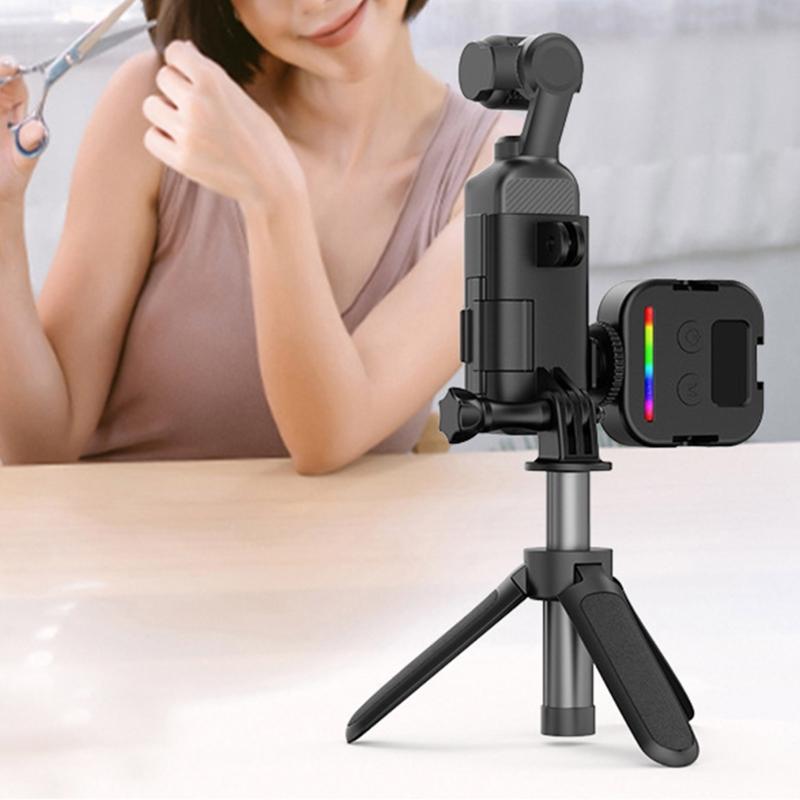 Protective Expansion Frame for Pocket 3 Camera Expansion Bracket Scratch Proof 1/4 Screw Cold Shoe Mount