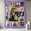 Taylor Wall Tapestry Aesthetic Wall Hanging Printed Fabric Blanket Decorative Tapestries For Bedroom Living Room Home Decor