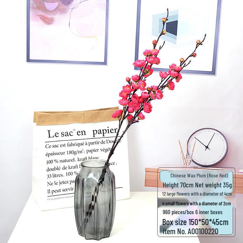 70cm Plum Blossom Branch - Medium Wax, Chinese Style Wedding & Home Decor