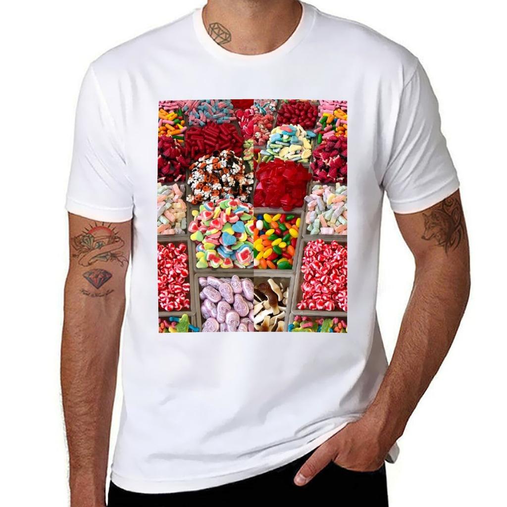 Colorful Candy Store Tshirt Fashion Casual Short Sleeve Tshirt