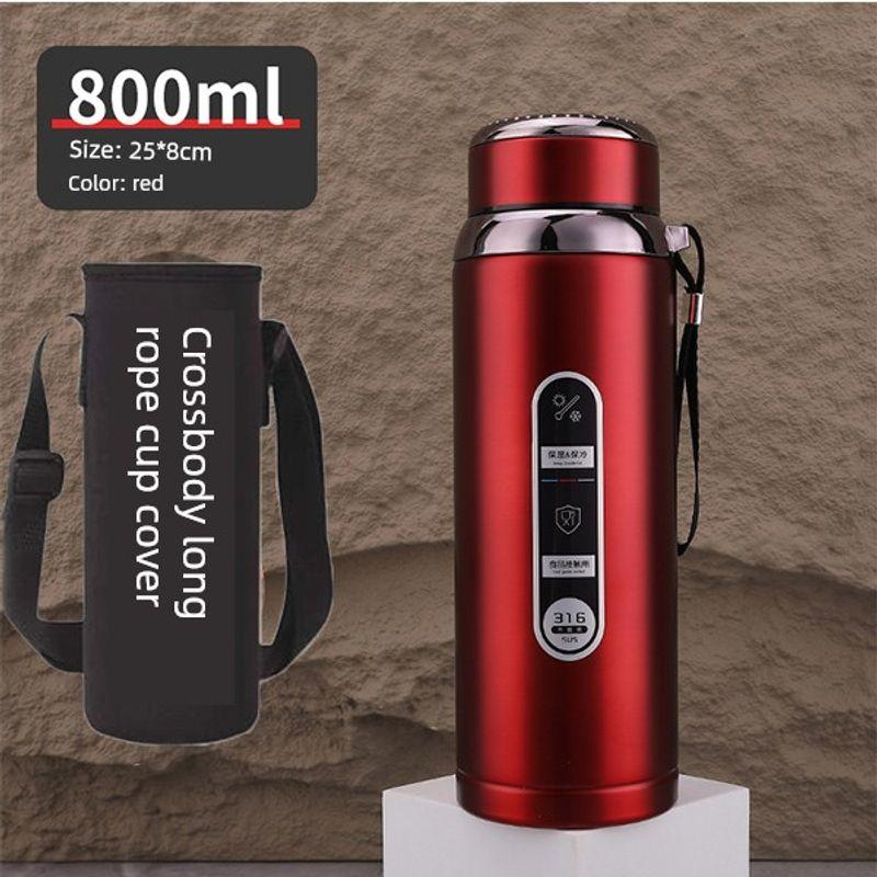 316 Steel Large-Capacity Thermos Cup for Men and Women with Filter Tea Cup Adult Business Portable Large Cup Gift Cup 600