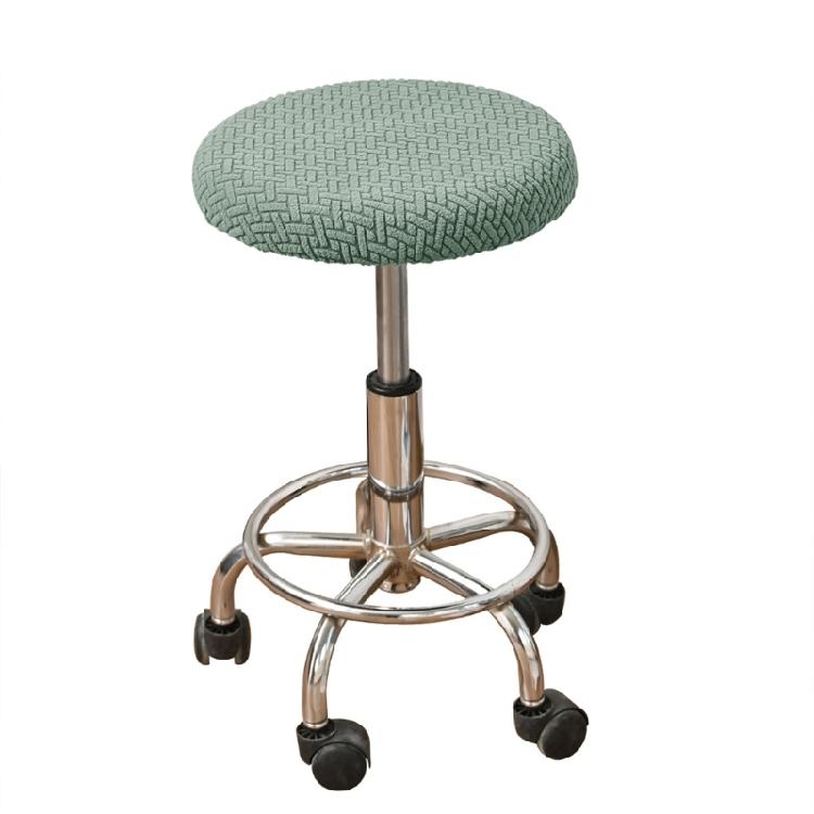 Washable Round Seat Covers Stretchable Fabric Fit Most Swivels Bar Stools Oil Proof for Home Dining Restaurant Hotel