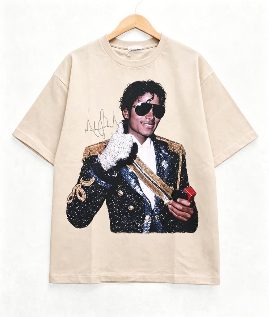 Ρετρό Μπλουζάκι Michael Jackson Δημοφιλές Casual Oversized Streetwear Καλοκαίρι 2026 Ανδρικά Γυναικεία Βαμβακερά Ρούχα Y2k Στυλ Αθλητικά