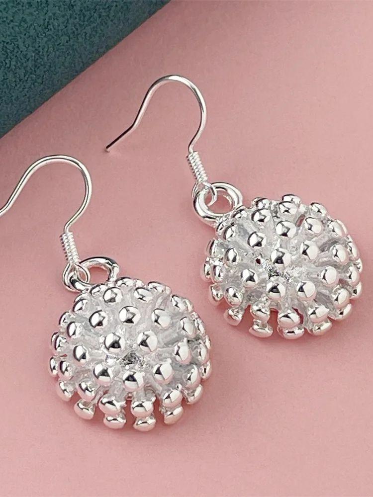 

Серьги-подвески из стерлингового серебра 925 пробы с цветущим фейерверком для женщин, ювелирные изделия на помолвку