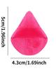 Dual-Use Velvet Flocking Triangle Puff for Wet & Dry Powder Setting