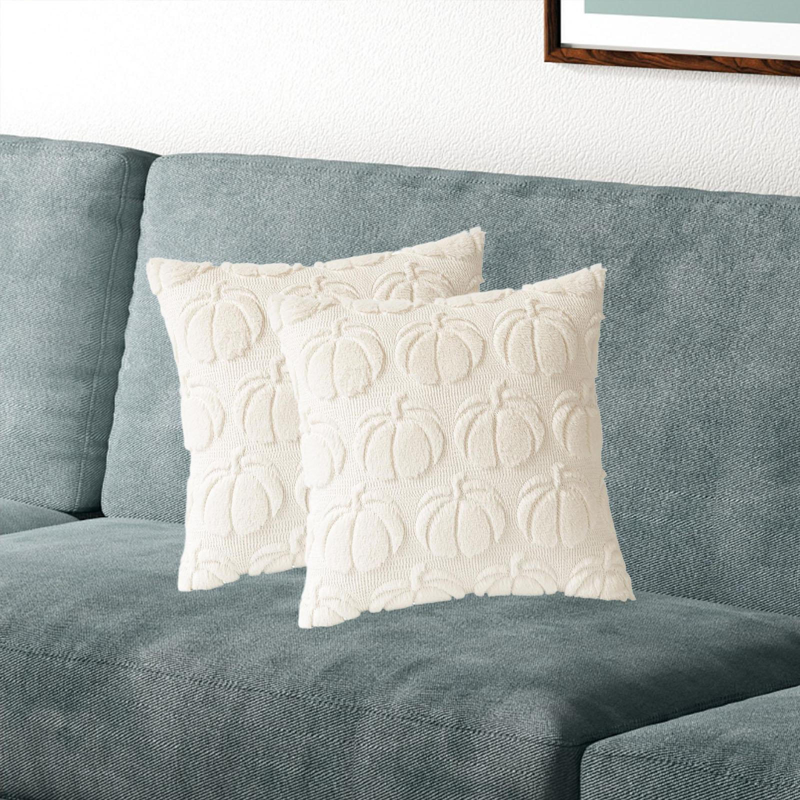 2 шт Чехлы на подушки с тыквами Чехол для подушки Домашний декор Вышитый Осенний Наволочка Beige 1543₽