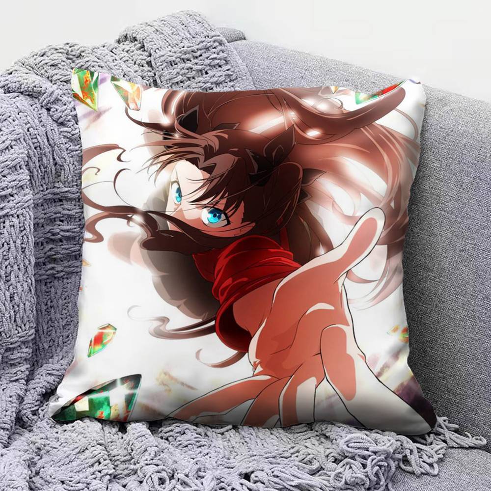 Tohsaka Rin Anime Girl Fate Stay Night Home Sofa Cushion Covers and Aecorative Custom Pillow Covers