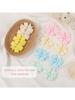 60pcs 2.5'' Ribbon Kids Bows Hair Clips for Baby Girls Random Solid Color Pinwheel Toddler Hairgripes Headwear Hair Accessories