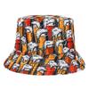 Cappello a Secchiello con Stampa Birra Festa Festival Decorare Cappello da Pescatore Donna Uomo Estate Esterno Protezione Solare Panama Reversibile Cappello Sole Gorras