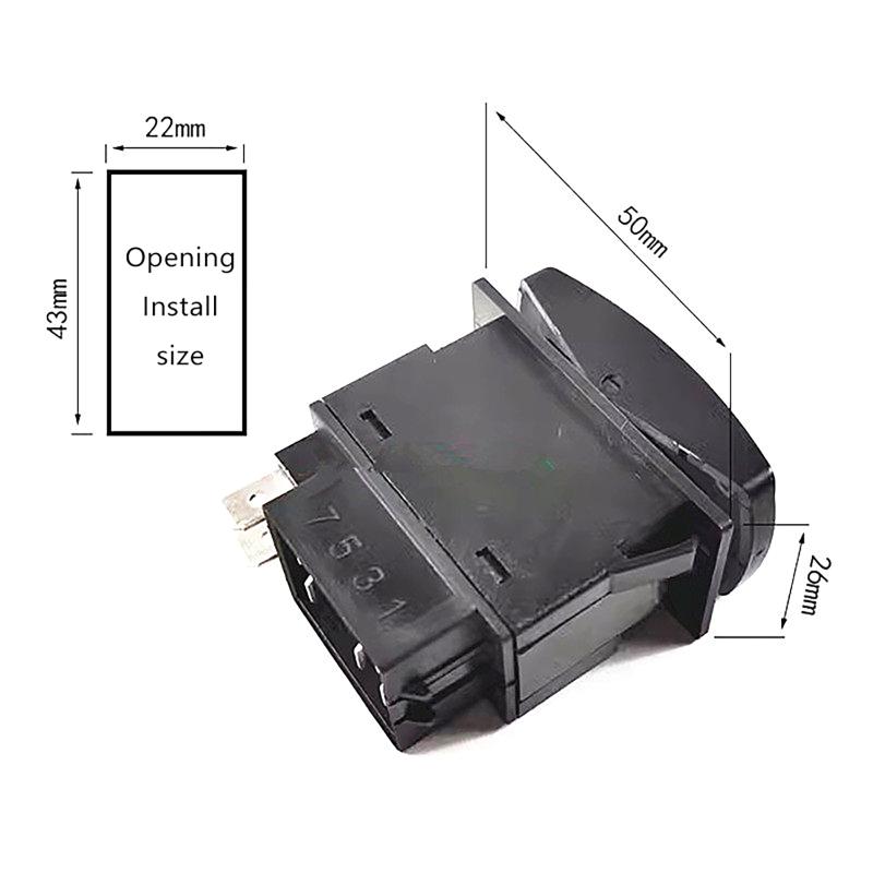 1/2/3PCS Golf Cart Forward Reverse Rocker Switch For Direction Selector Switch For Golf Carts/Sightseeing Vehicles 1PCS