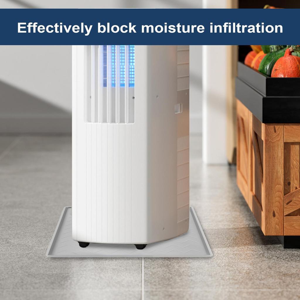 Air Conditioner Drain Pan Portable Air Conditioning Drainage Drip Tray Conditioner Drain Storage Tray Durable Metal AC Tray Pad