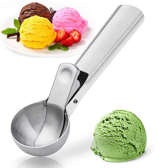 Ice Cream Scoop Stainless Steel Easy to Clean Perfect Circle Design Food Grade Dishwasher Safe Ice Cream