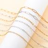 Polished Paper Clip Chain 2.5/2.7/4mm Stainless Steel Necklace Trendy Layering Choker Waterproof Jewelry Men And Women