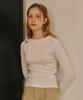 RONRON Side Ribbon Bow Long Sleeve Ivory