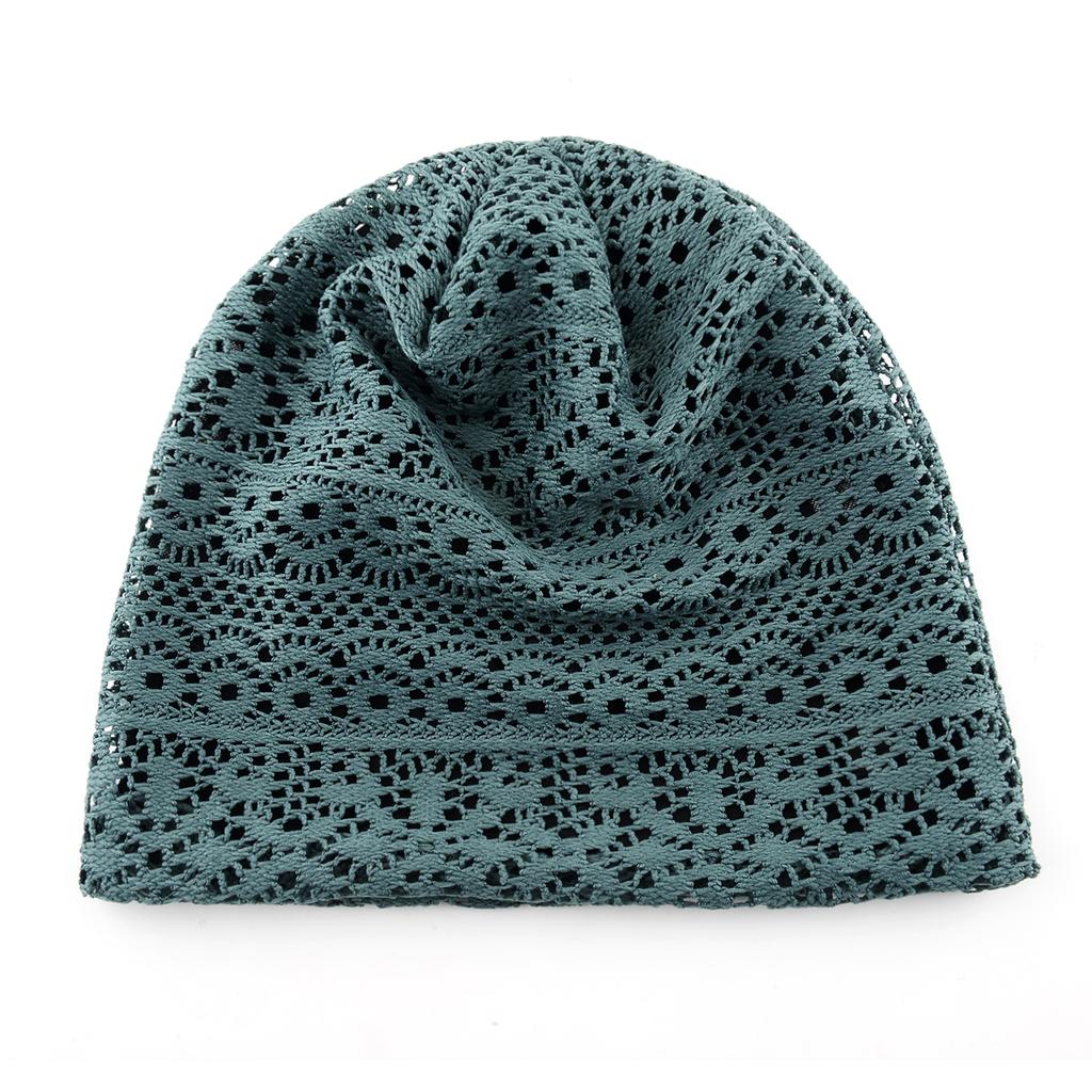 Women's Knitted Lace Lightweight Slouchy Hat Spring Summer Breathable Elegant Design Beanie For Lady Outdoor Casual Outfits