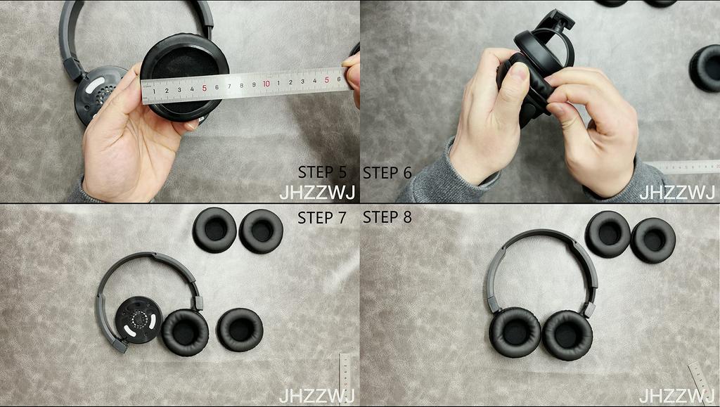 Packung mit 2 JHZZWJ 95mm Ohr-Ohr-Kompatible Ersatzpolster (9,5 cm) 3,74 Zoll Pads, Kissen,