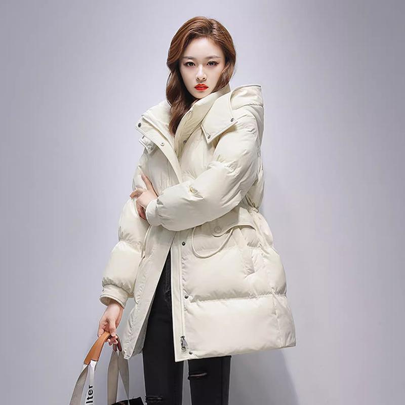 Winter new composite down jacket with beads women s versatile jacket S size 90-60kg