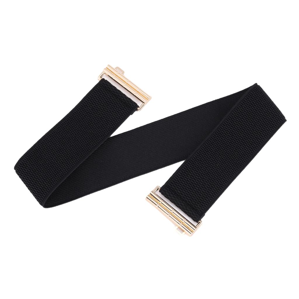 Women Stretchy Waist Belt Elegant Wide Corset Universal Elastic Rope Decorative Women Corset with Alloy Butt Buckle