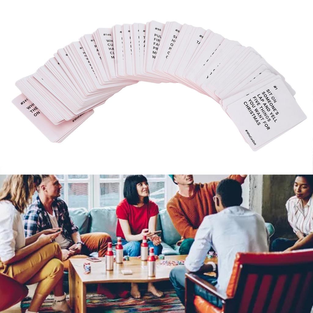 Herausforderung Weihnachtsparty Kartenspiel Männer Frauen Lustig Unterhaltsam Wettbewerb Anleitung Englisches Kartenset