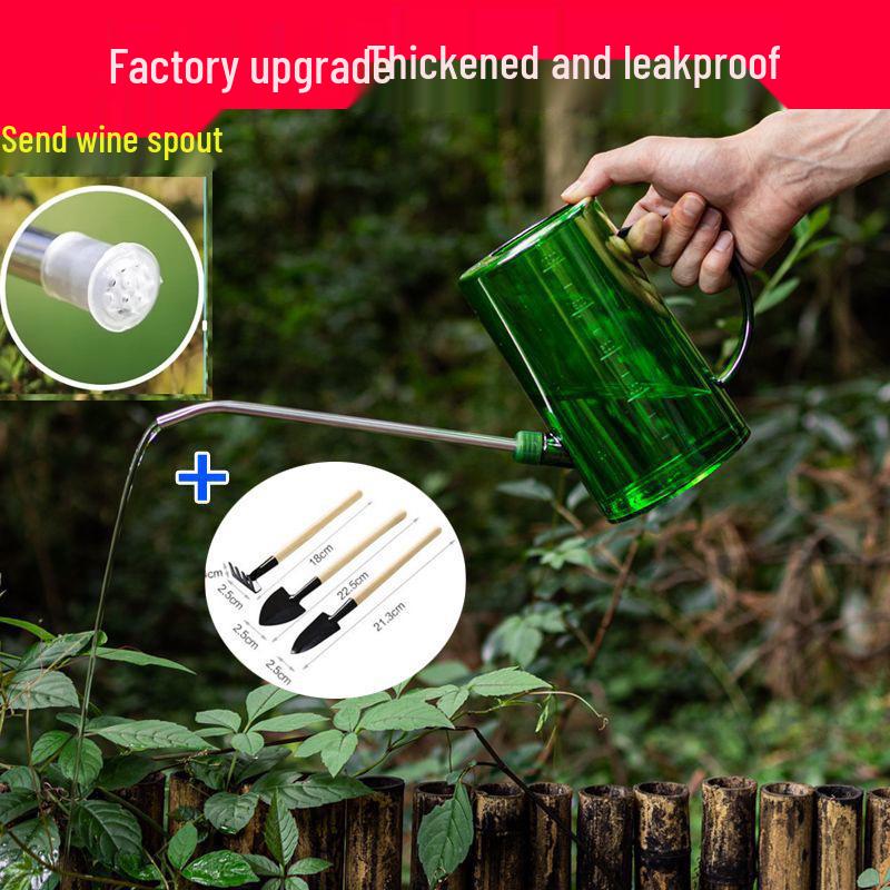Stainless Steel Long Spout Watering Can for Indoor Pothos and Plant Care